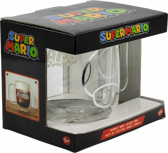 SUPER MARIO - Glass Mug - 290 ml