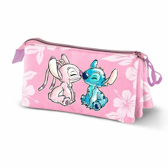 STITCH &amp; ANGEL - Pink - Triple Pencil Case