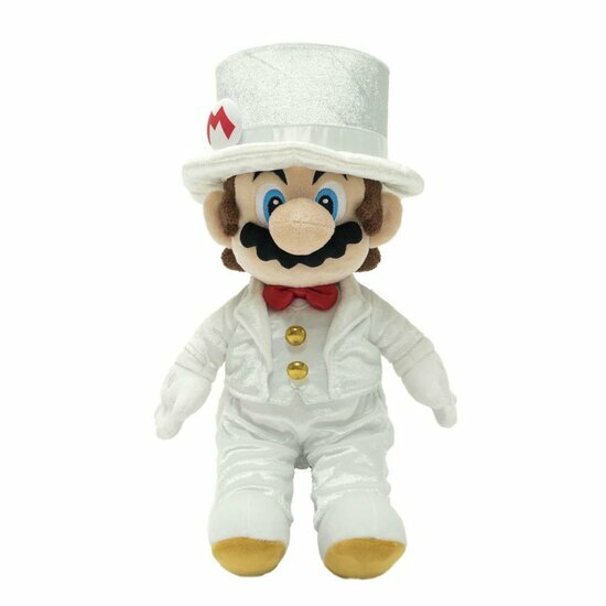 MARIO ODYSSEY - Mario &quot;Wedding suit with box&quot; - Plush 35cm