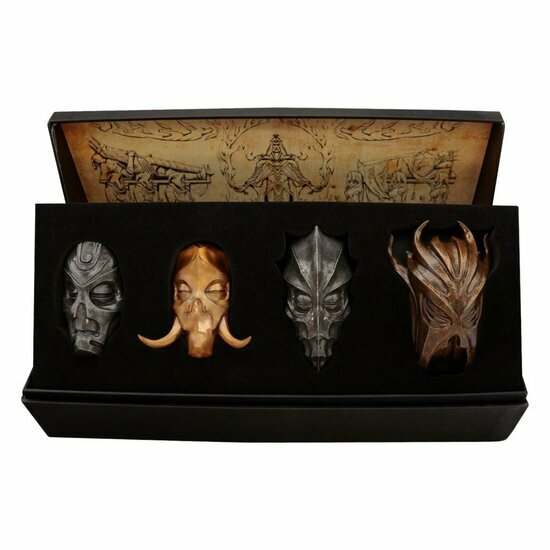 ELDER SCROLLS V - SKYRIM - Set of 4 Dragon Priest Masks