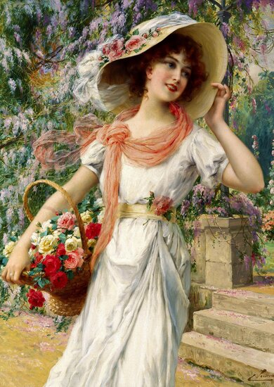  Emile Vernon: The Flower Garden  Puzzel 1000 Stukjes