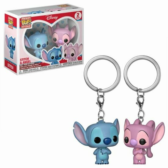 Pocket Pop Keychains : Disney - Stitch &amp; Angel (2-pack)