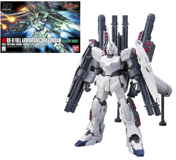 GUNDAM - HGUC Full Armor Unicorn Gundam &#039;Destroy&#039; 1/144 - Model Kit