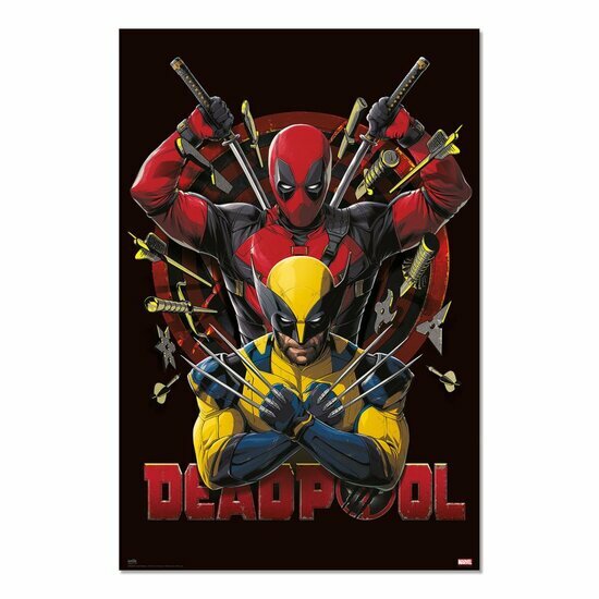DEADPOOL &amp; WOLVERINE - Fight - Poster 61 x 91cm