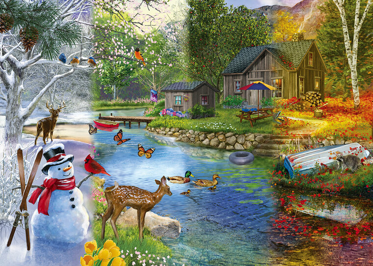 Season Transitions / Seizoensverandering Puzzel 1000 Stukjes