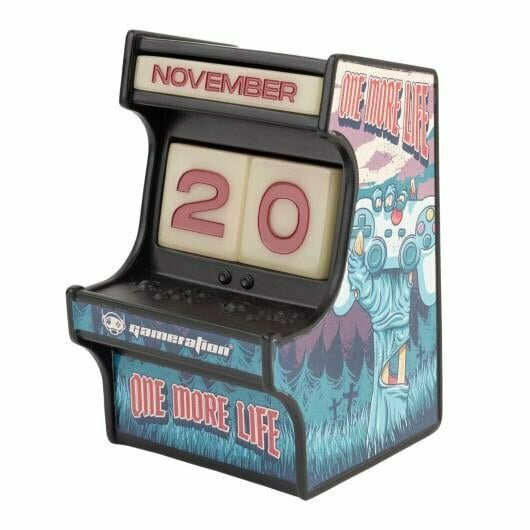 GAMERATION - Arcade - Resin 3D Perpetual Calendar (Glow)