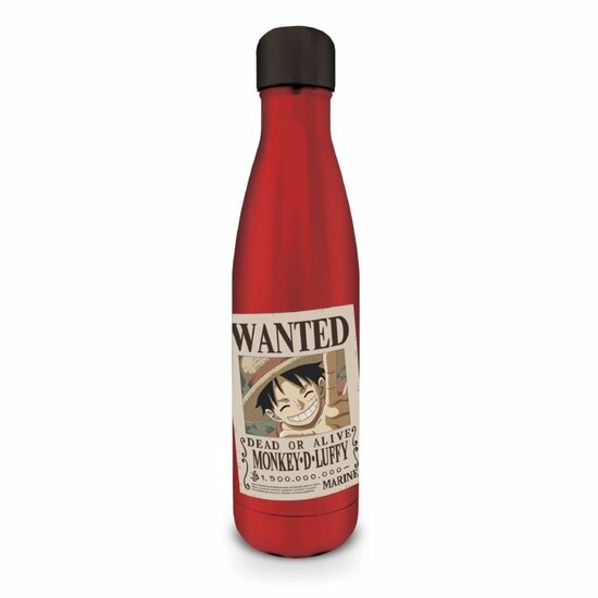 ONE PIECE - Luffy Wanted - Metal Bottle - 540 ml
