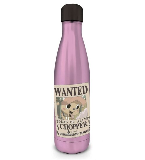 ONE PIECE - Chopper Wanted - Metal Bottle - 540 ml