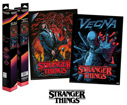 STRANGER THINGS - Vecna &amp; Eddie - 2 Posters 52 x 38cm Set
