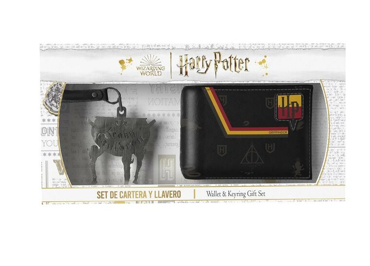 HARRY POTTER - Premium Set - Wallet + Rubber Keyring - 2 Stk.