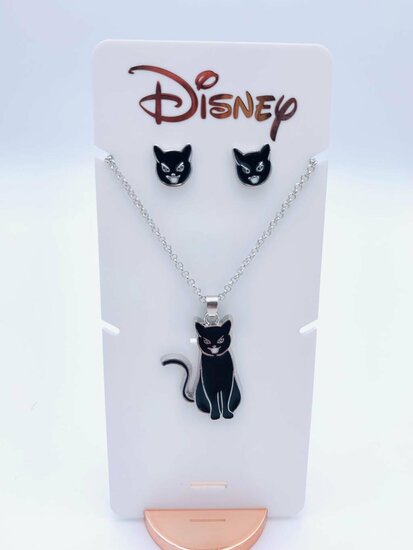 HOCUS POCUS - Set of Necklace + 1 Pair of Earrings - 3 Pc.