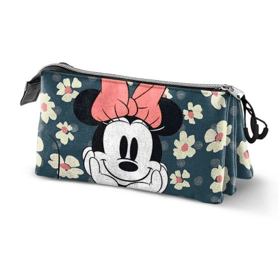 MINNIE - Happy Field - Eco Triple Pencil Case &#039;23x11x7cm&#039;