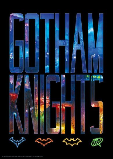 GOTHAM KNIGHTS - Logo - Art Print - Edition Limit?e &#039;A3&#039;