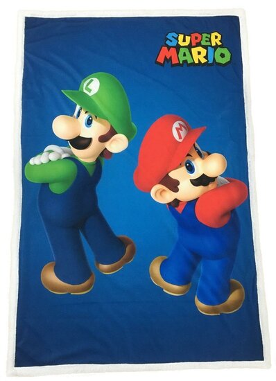 SUPER MARIO - Mario &amp; Luigi - Premium Sherpa &#039;100X150cm&#039;