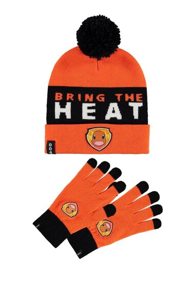 POKEMON - Charmander - Beanie &amp; Gloves Gift Set