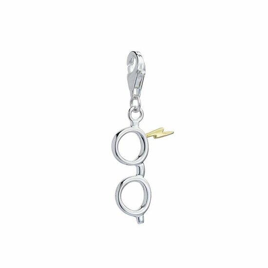 HARRY POTTER - Lightning Bolt &amp; Glasses - Clip on Charm for Bracelet