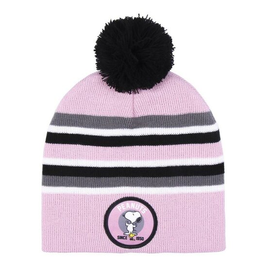 SNOOPY - Jacquard Pompon Beanie - Kids