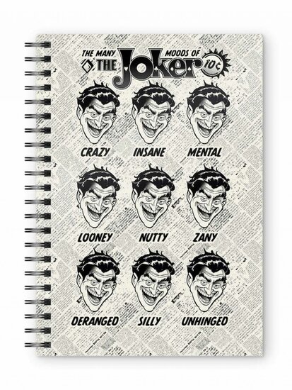 DC COMICS - Joker Faces - A5 Spiral Notebook