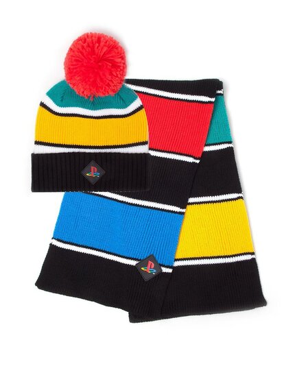 SONY - Playstation Retro Colors - Beanie &amp; Scarf