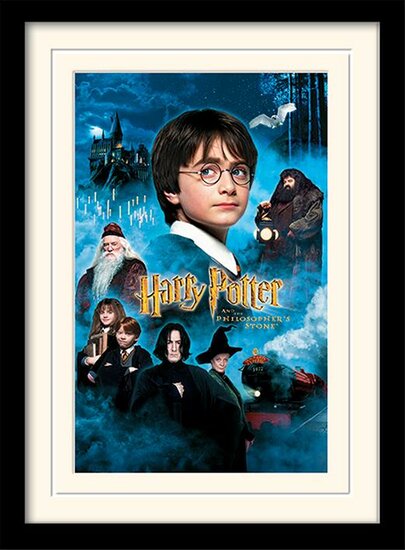 HARRY POTTER - Mounted &amp; Framed 30X40 Print - Philosophers Stone