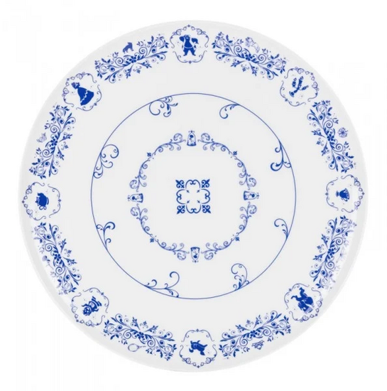 DISNEY - BEAUTY &amp; THE BEAST - Round Cake Dish &#039;Porcelain&#039;