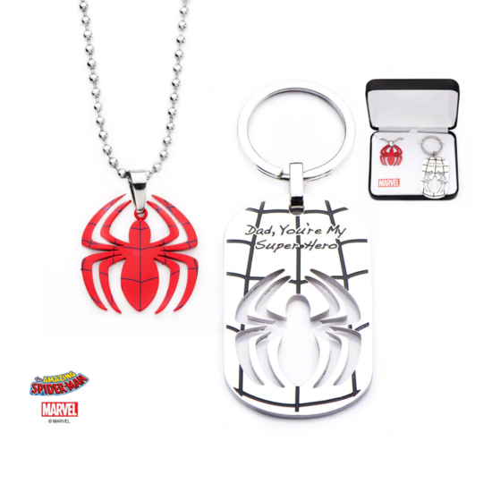 MARVEL - Spider-Man Jewelry Set &#039;Dad, You&#039;re my Superhero&#039;