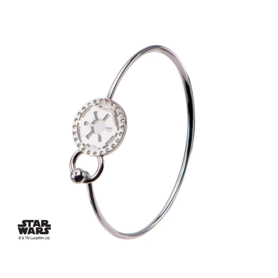 STAR WARS - Women&#039;s Stainless Steel Empire Symbol Bangle Bracelet