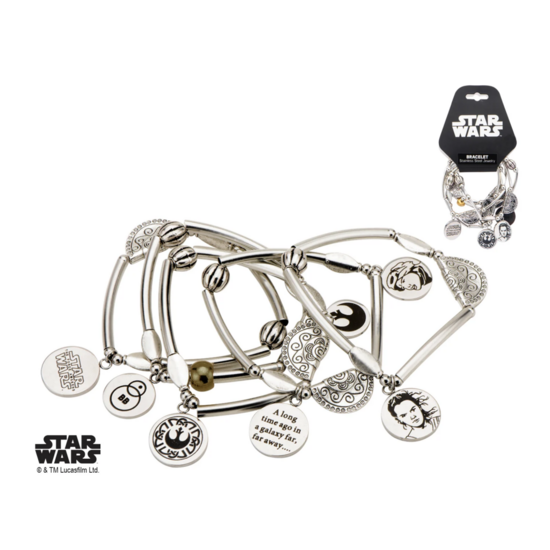 STAR WARS - Women&#039;s Stainless Steel Rey Stretchable Bracelet