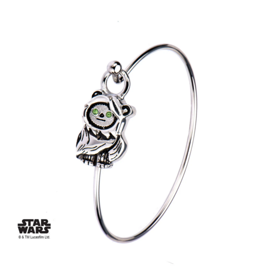 STAR WARS - Women&#039;s Stainless Steel 3D Ewok Bangle Bracelet