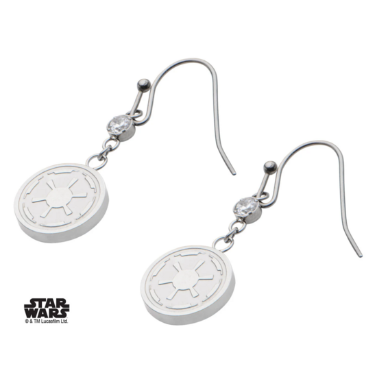 STAR WARS - Women&#039;s Stainless Steel Empire Symbol Hook Dangle Earrings