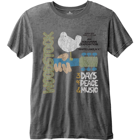 WOODSTOCK - T-Shirt RWC - Classic Vintage Poster (XL)