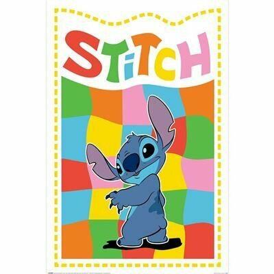 LILO &amp; STITCH - Chequered Stitch - Poster 61 x 91cm