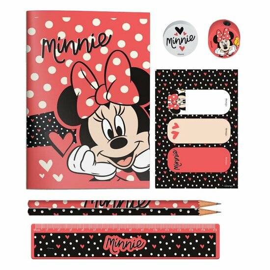 MINNIE - Stationery Set + Pencil Case - 10pc.