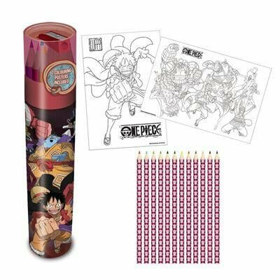 ONE PIECE - Straw Hat Pirates - Pencil Tube &#039;2 Poster Inside&#039;