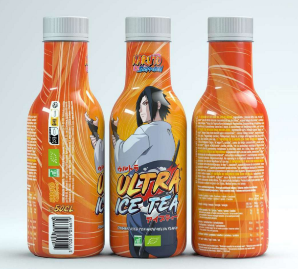 NARUTO SHIPPUDEN - Ultra Ice Tea - Sasuke - Bottle 50 Cl