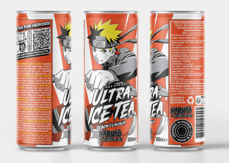 NARUTO SHIPPUDEN - Ice Tea - Naruto - Can 33 Cl