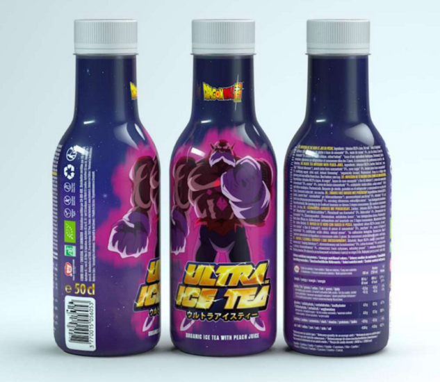 DRAGON BALL SUPER - Ultra Ice Tea - Toppo - Bottle 50 Cl