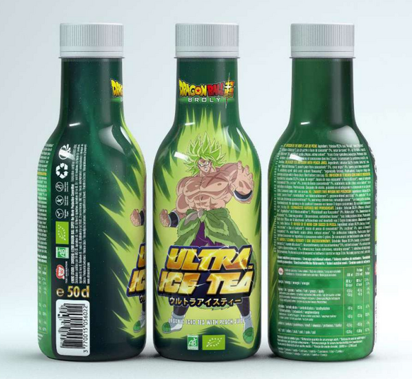 DRAGON BALL SUPER - Ultra Ice Tea - Broly - Bottle 50 Cl