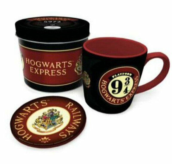 HARRY POTTER - PLatform 9 3/4 - Mug &amp; coaster in metal tin