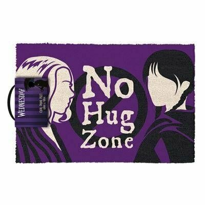 WEDNESDAY - No Hug Zone - Coir Doormat &#039;40x33cm&#039;