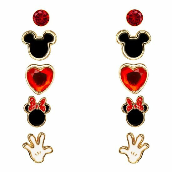 MINNIE - Set of 5 Pairs of Studs Earrings