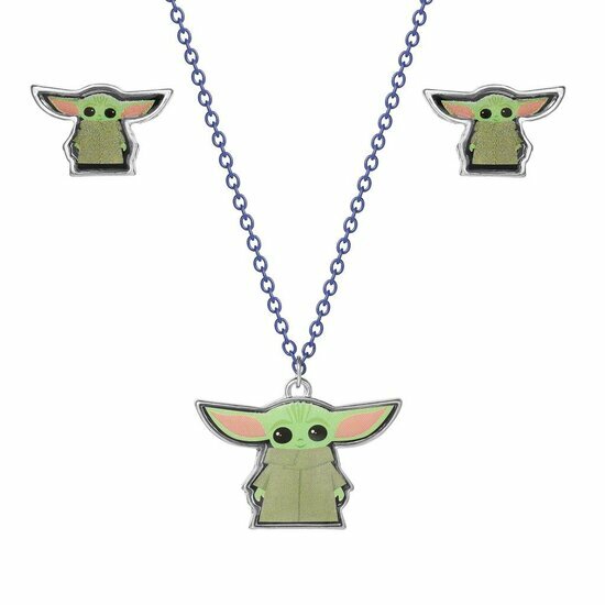 GROGU - Set of Necklace + 1 Pair of Earrings - 3 Pc.