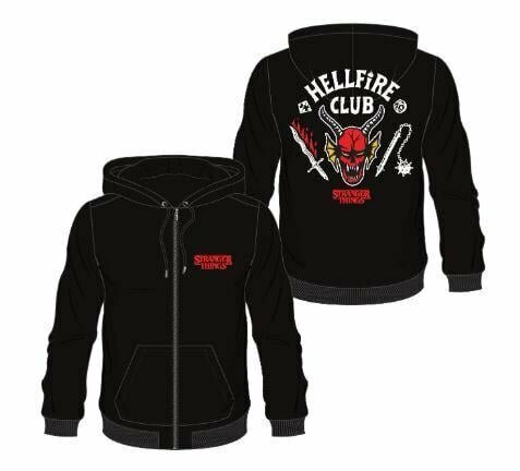 STRANGER THINGS - Hellfire Club - Men&#039;s Zipper Hoodie (2XL)