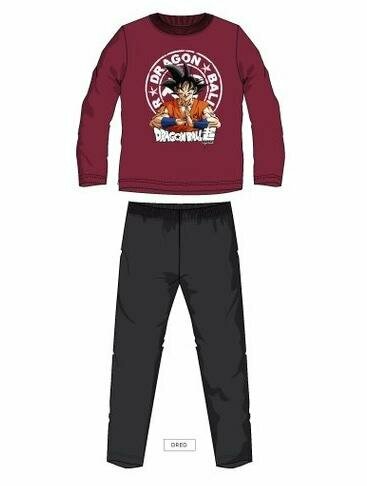 DRAGON BALL - Pyjama Long Kids Goku Red/Antracite 128cm/8 Year