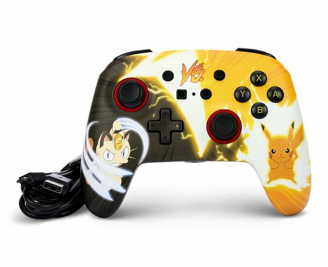 Wired Controller Pikachu vs. Meowth - Nintendo Switch