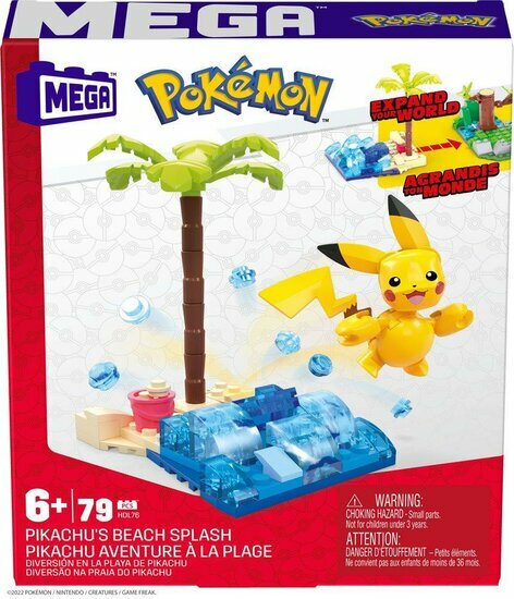 POKEMON - Pikachu&#039;s beach splash - Building Game Mega Construx