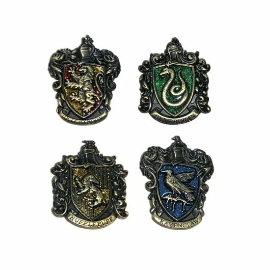 HARRY POTTER - The 4 Houses - Pack of 4 Metal Pin&#039;s