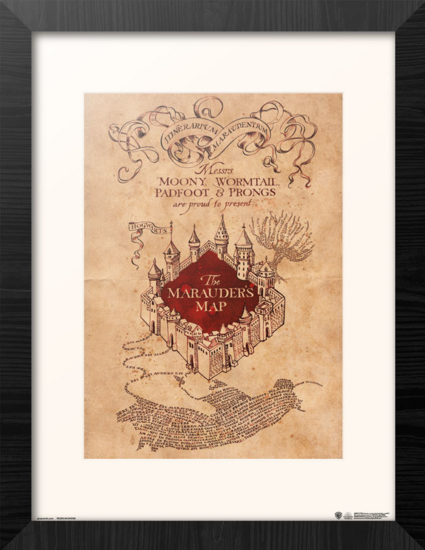 HARRY POTTER - Marauder&#039;s Map - Collector Print &#039;30x40cm&#039;