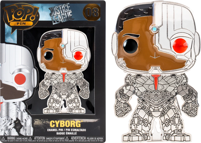 DC COMICS - Pop Large Enamel Pin N? 08 - Cyborg