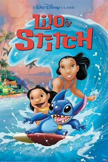LILO &amp; STITCH - Wave Surf - Poster 61x91cm